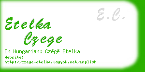 etelka czege business card
